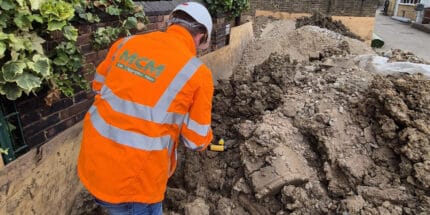 Soil testing at North London school