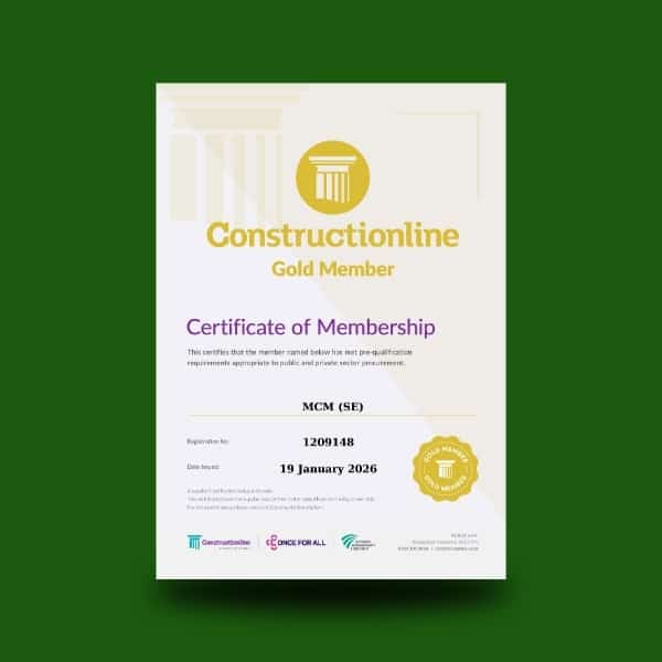 MCM ConstructionLine Gold 2026